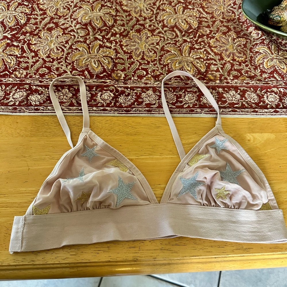 “Pink” Tan Triangle Bra